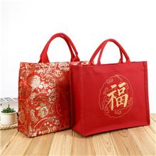 帆布喜慶托特包