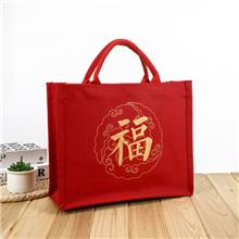 帆布喜慶托特包